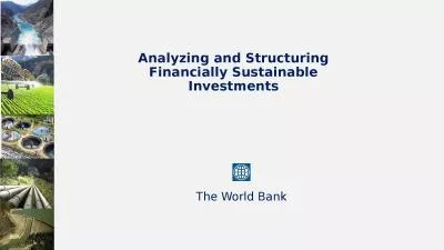 Analyzing and Structuring Financially Sustainable Investments