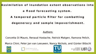 Assimilation of inundation extent observations into