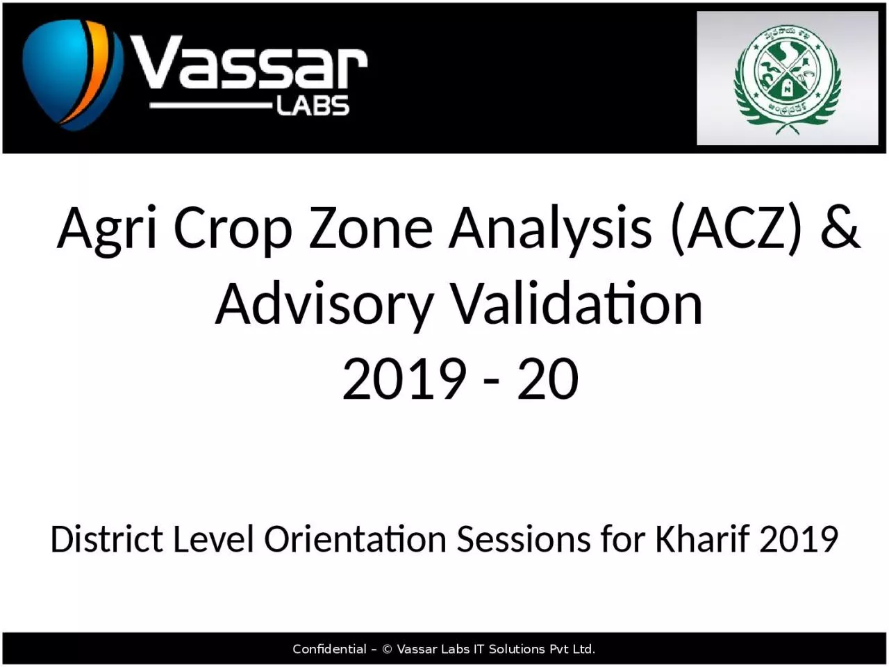 Agri Crop Zone Analysis (ACZ) & Advisory Validation