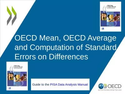 1 OECD Mean, OECD Average and Computation of Standard Errors on Differences