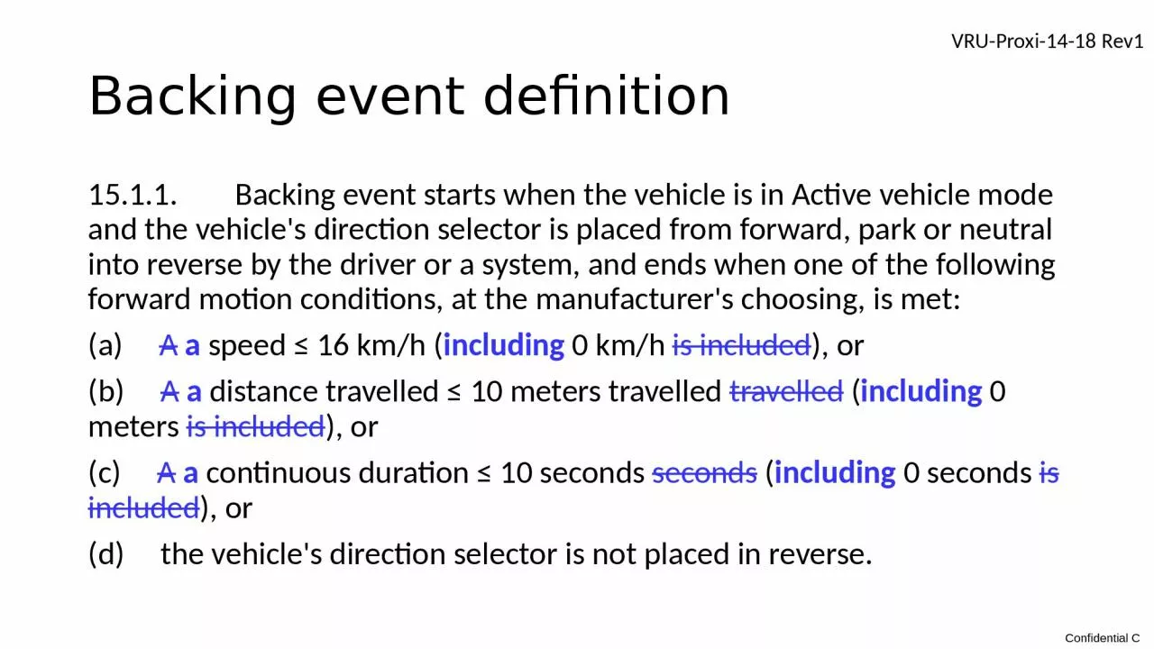 PPT-Backing event definition