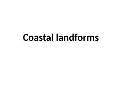 Coastal landforms Beach profile