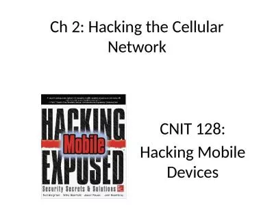 Ch 2: Hacking the Cellular Network