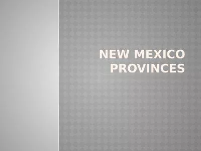 New Mexico Provinces Basin and Range