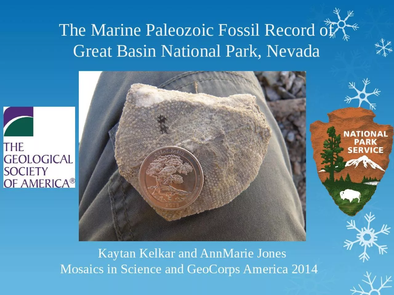 PPT-The Marine Paleozoic Fossil Record of Great Basin National Park, Nevada