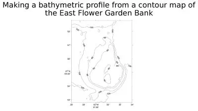 Making a bathymetric profile from a contour map of the East Flower Garden Bank