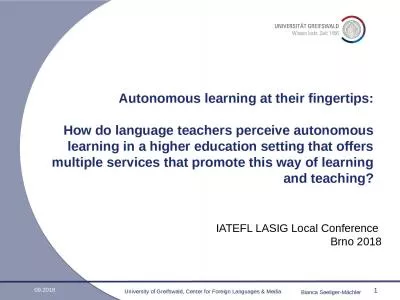 Autonomous learning at their fingertips: