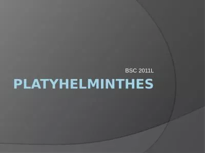 Platyhelminthes BSC 2011L