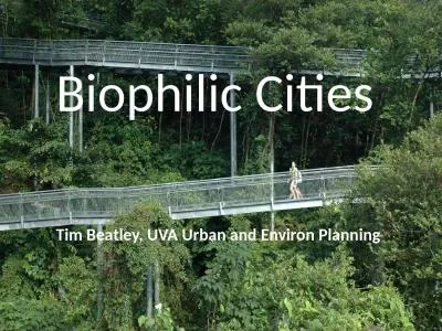 Biophilic  Cities Tim  Beatley