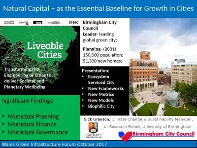 Significant Findings Municipal Planning