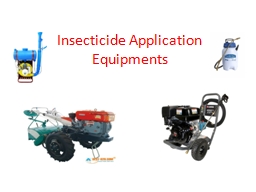 Insecticide Application Equipments