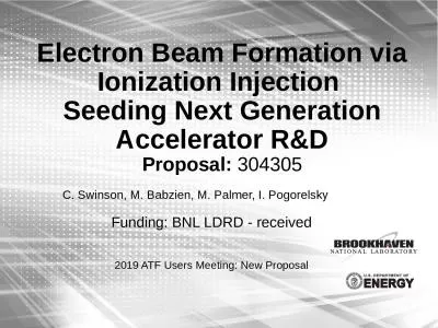 Electron Beam Formation via Ionization Injection