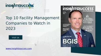 Top 10 Facility Management Companies to Watch in 2023