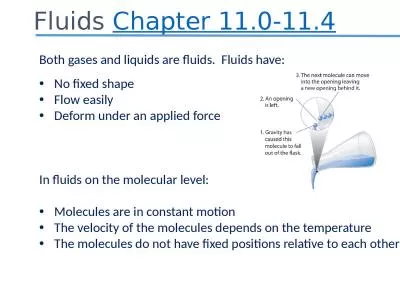 Fluids  Chapter 11.0-11.4