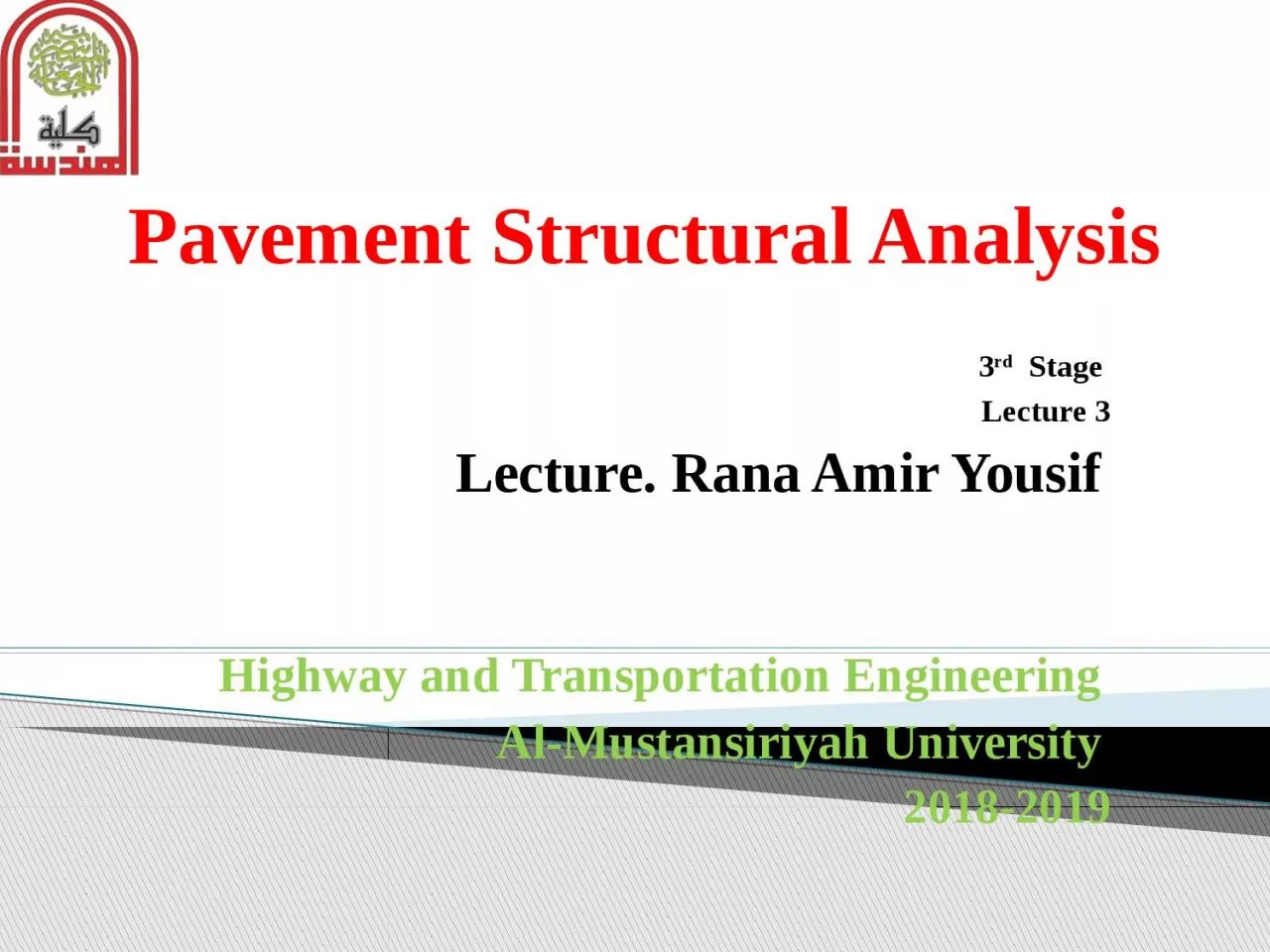 PPT-Pavement Structural Analysis