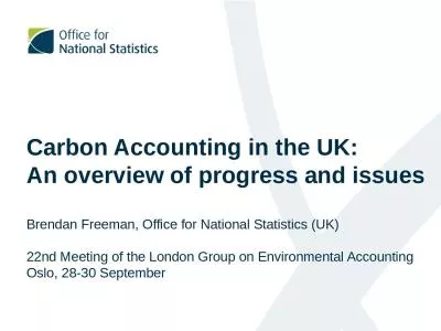 Carbon Accounting in the UK: