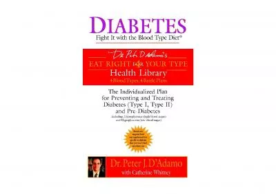 Download Diabetes Fight It with the Blood Type Diet The Individualized Plan for Preventing and Treating Diabetes Type I Type II and Pre Diabetes Eat Right 4 Your Type for android 