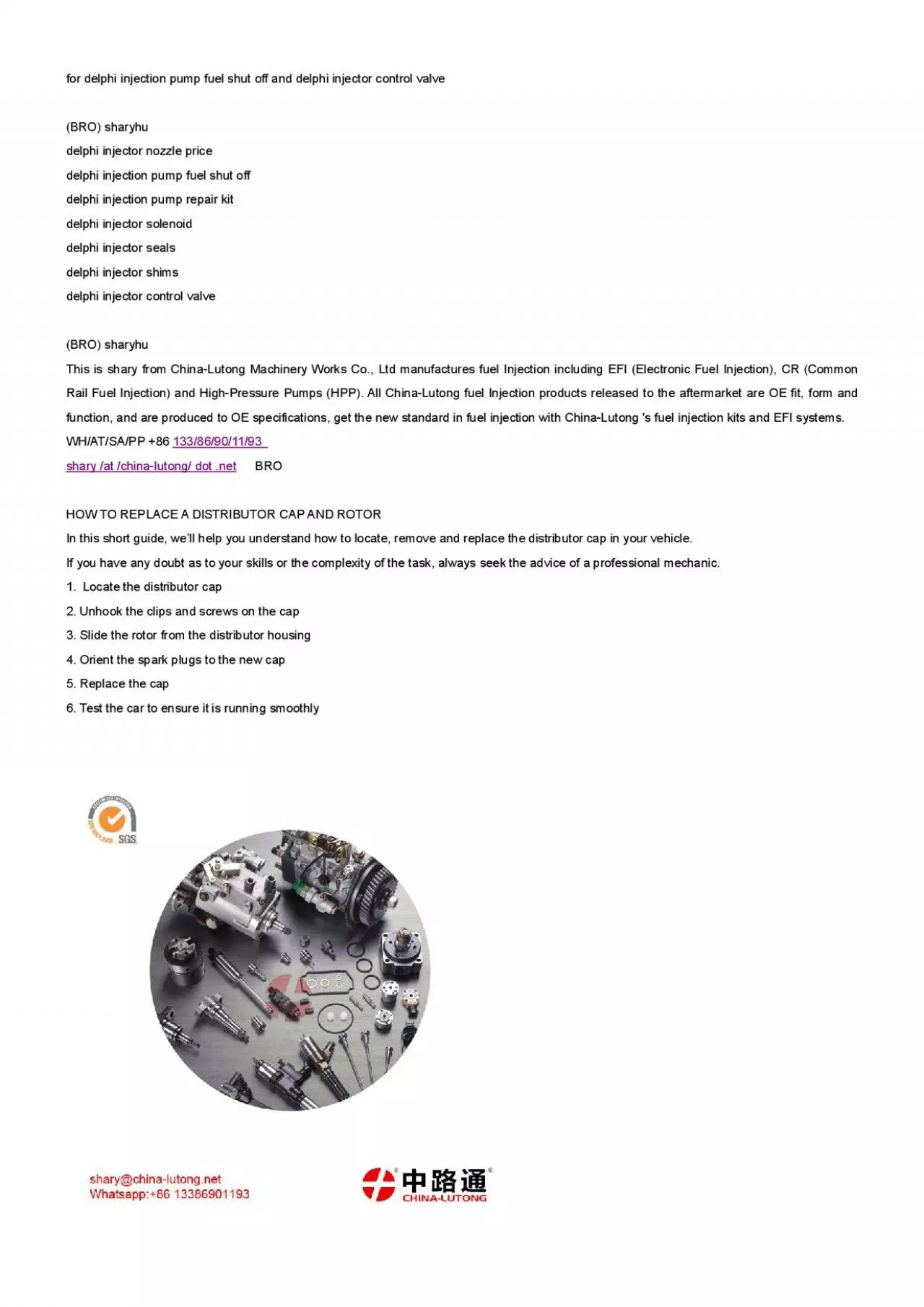 PDF-for delphi injection pump fuel shut off and delphi injector control valve