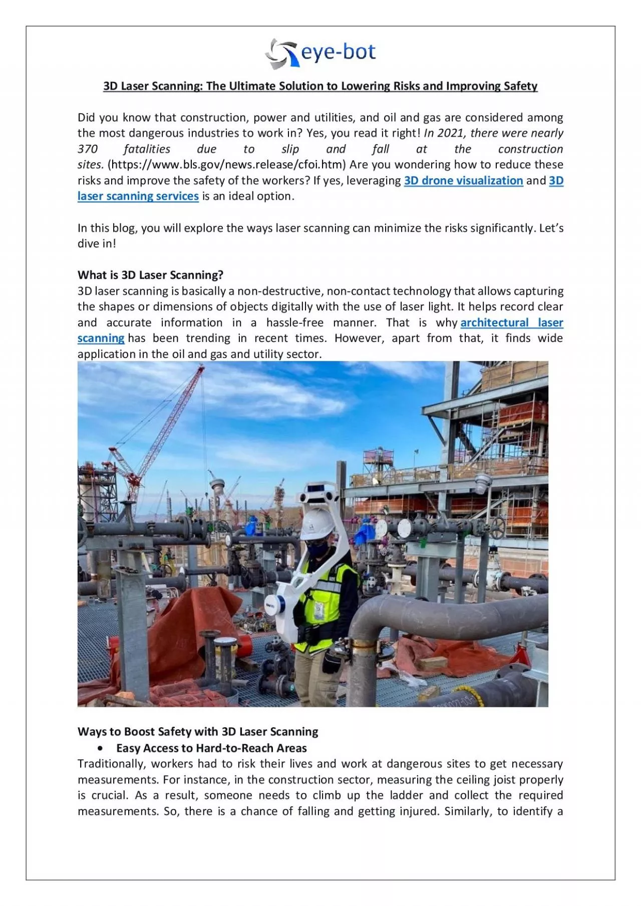 PDF-3D Laser Scanning: The Ultimate Solution to Lowering Risks and Improving Safety