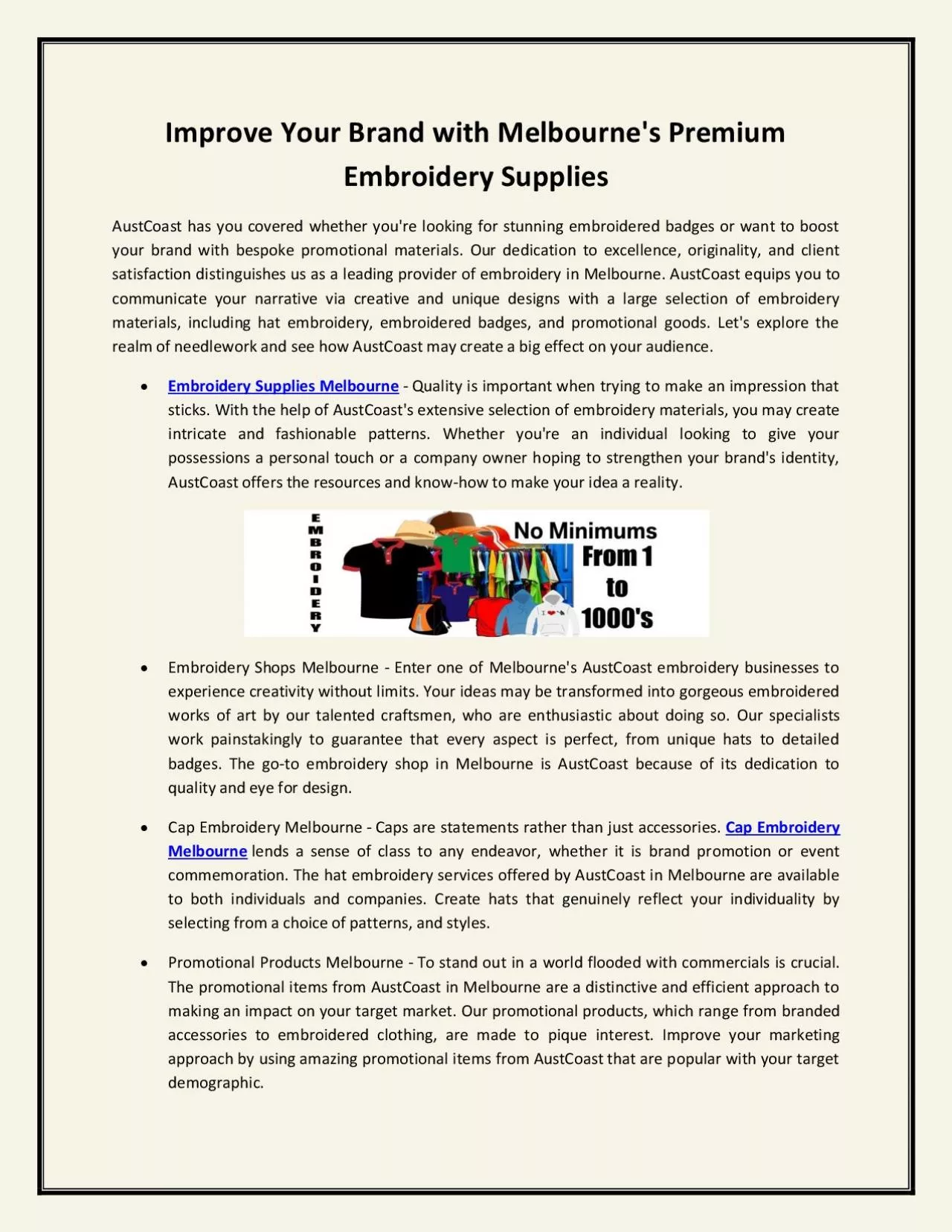 PDF-Improve Your Brand with Melbourne\'s Premium Embroidery Supplies