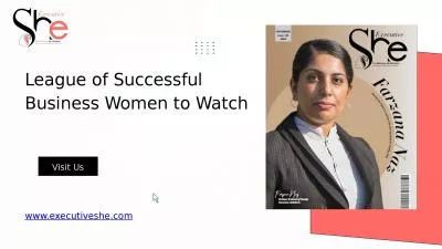 League of Successful Business Women to Watch