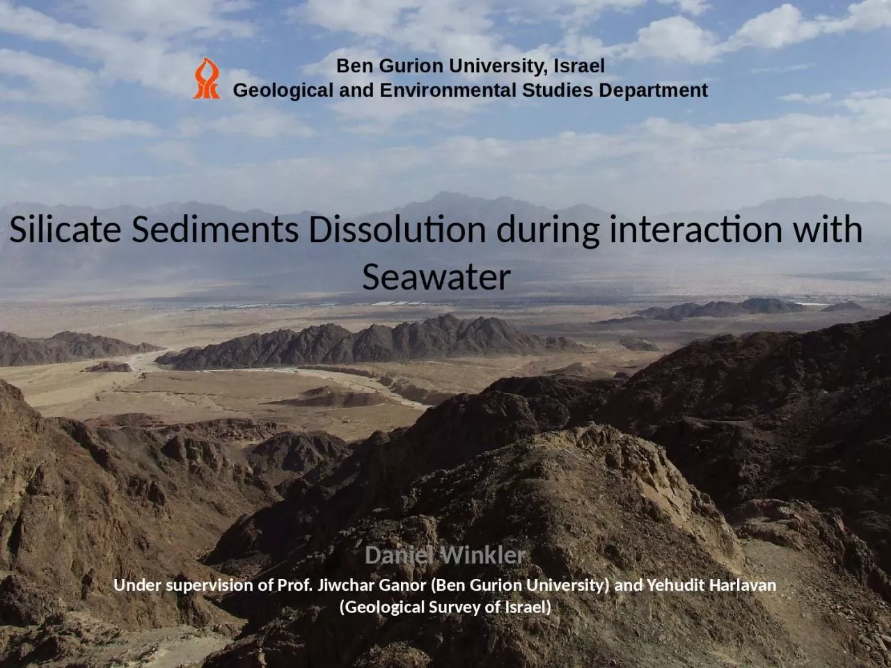 PPT-Silicate Sediments Dissolution during interaction with Seawater