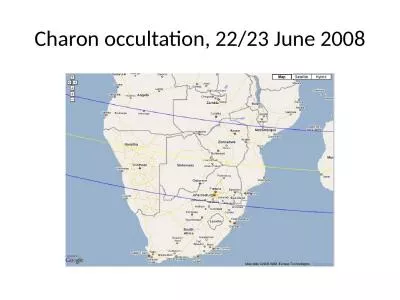 Charon  occultation, 22/23 June 2008