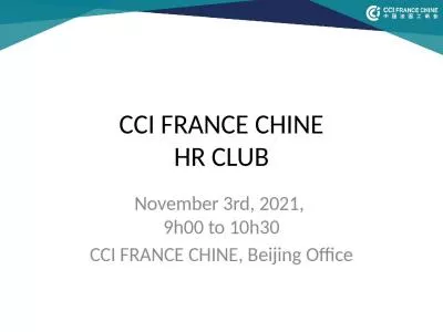 CCI FRANCE CHINE HR CLUB