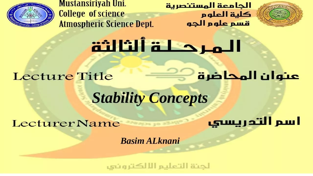 Basim   ALknani Stability Concepts