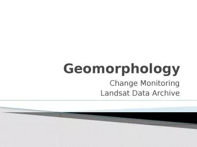 Geomorphology Change Monitoring