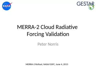 MERRA-2 Cloud  Radiative