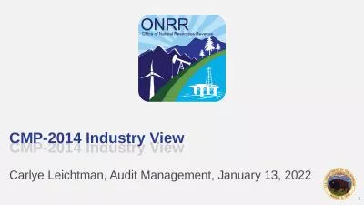 CMP-2014 Industry View Carlye Leichtman, Audit Management, January 13, 2022