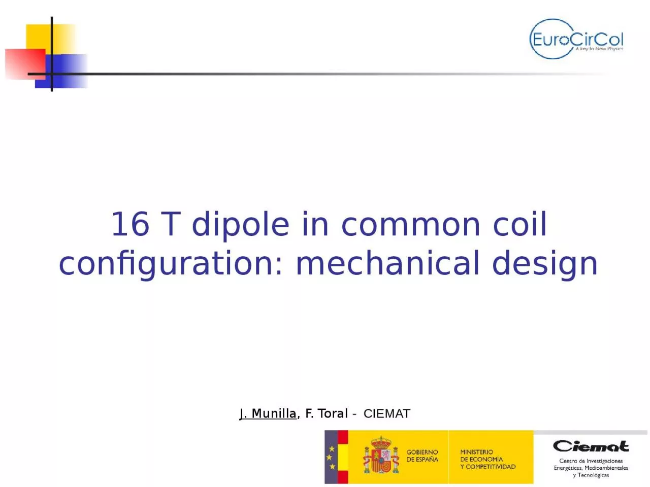 16 T dipole in common coil configuration: mechanical design