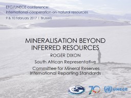 MINERALISATION BEYOND INFERRED RESOURCES