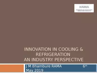Innovation in cooling & Refrigeration
