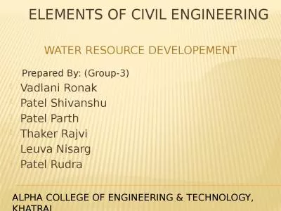 ELEMENTS OF CIVIL ENGINEERING