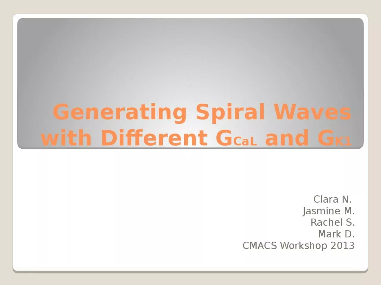 PPT-Generating Spiral Waves with Different