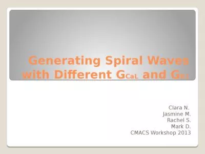 Generating Spiral Waves with Different