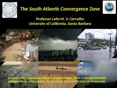 The South Atlantic Convergence Zone