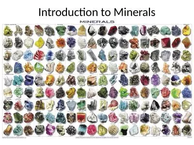 Introduction to Minerals