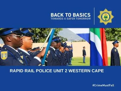RAPID RAIL POLICE UNIT 2 WESTERN CAPE