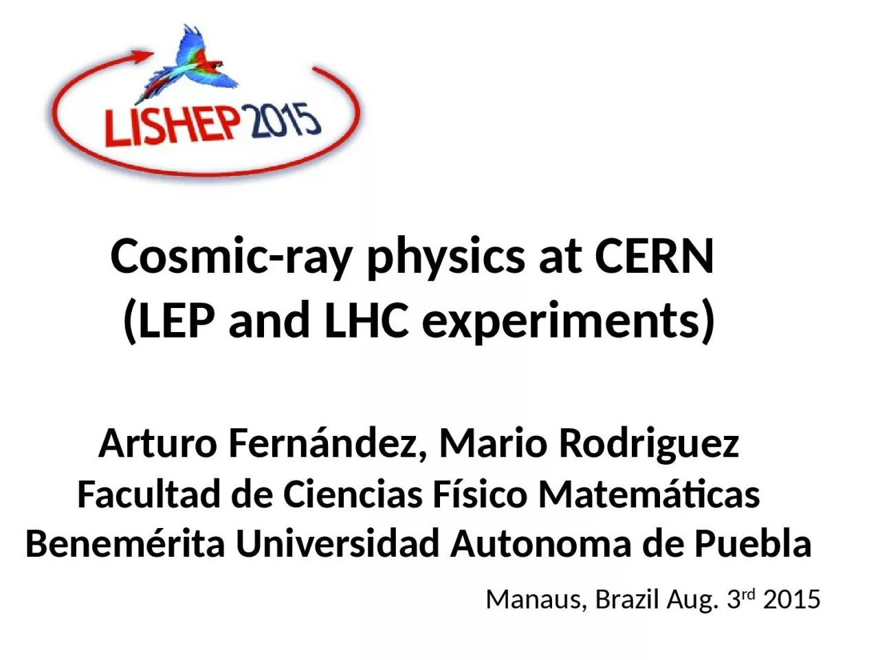 PPT-Cosmic-ray physics at CERN