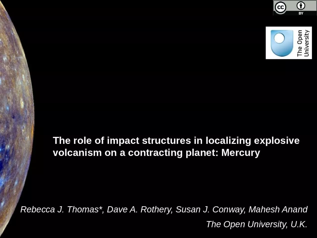 PPT-The role of impact structures in localizing explosive volcanism on a contracting planet: