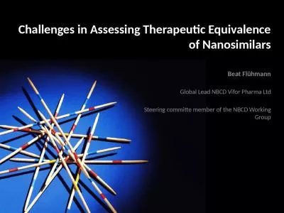 Challenges in Assessing Therapeutic Equivalence of