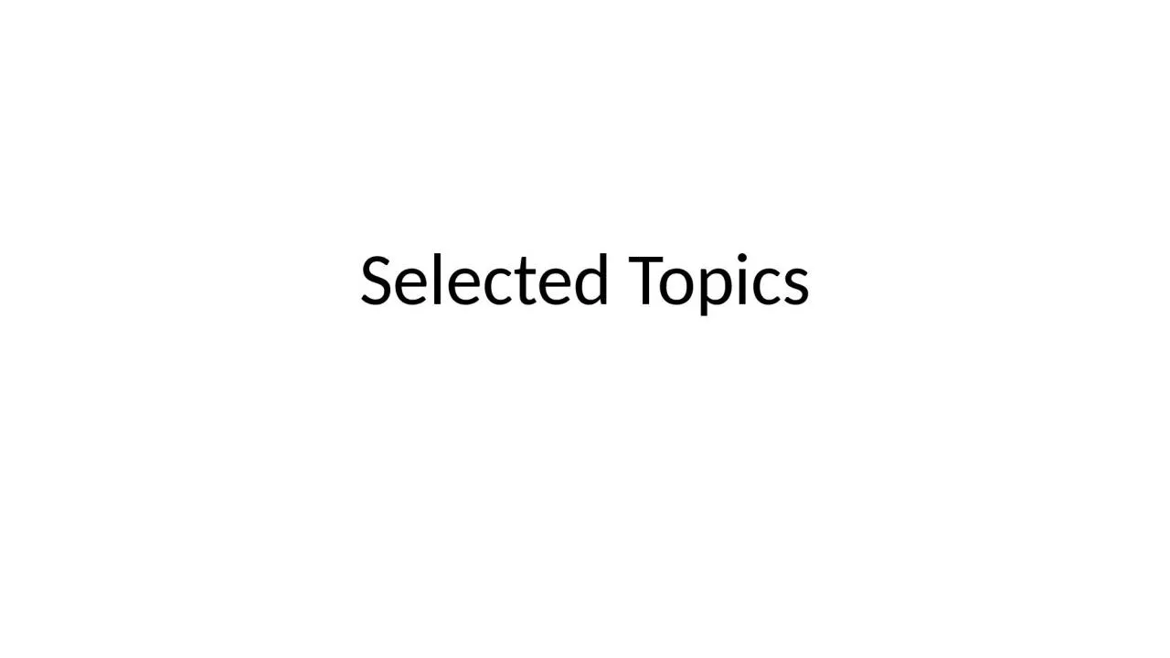 PPT-Selected Topics The standard Model