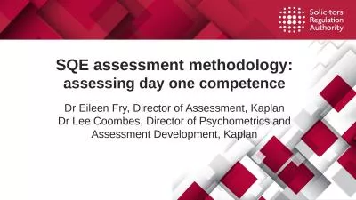 SQE assessment methodology: