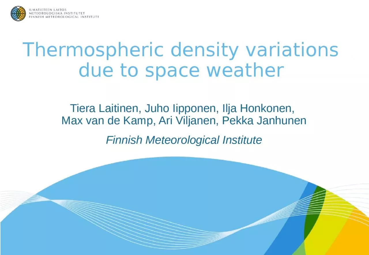 Thermospheric  density