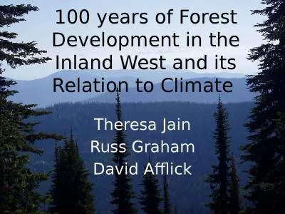 100  years of Forest  Development