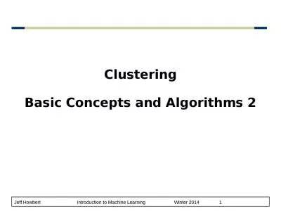 Clustering Basic Concepts and Algorithms 2