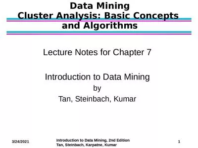 Data Mining Cluster Analysis: Basic Concepts